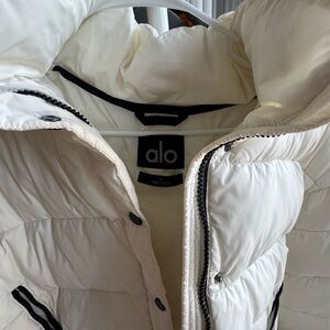 Alo White Cropped Jacket